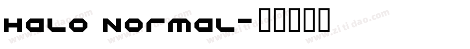 Halo Normal字体转换